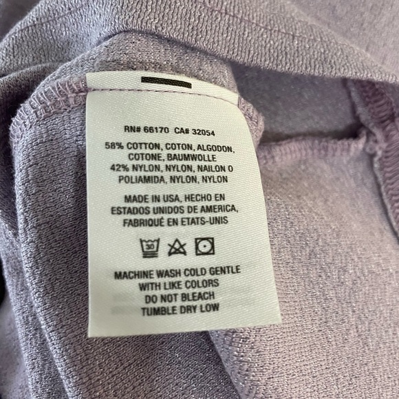 Michael Stars For Anthropologie Purple Shimmer Short Sleeve Top Shirt Size XS/S - Picture 4 of 5